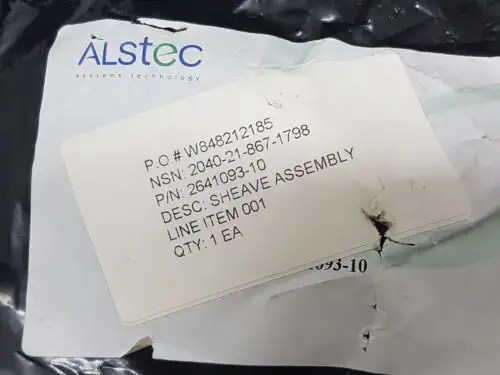 2641093-10 Nsn 2040-21-867-1798 - 2040218671798 Sheave Assembly