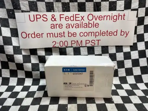 Eaton Type Qc Ground Fault Circuit Breaker 2P 40A Qcgf2040T #103E