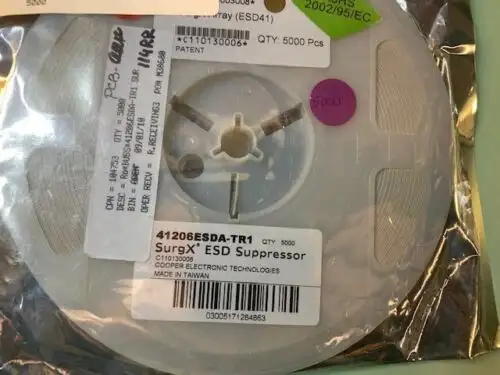 5 000 Cooper 41206Esda Esd Suppressor Polymer 15Kv 8-Pin Smd