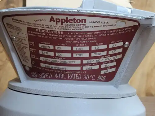 Appleton Lpblh70Rmt 70Watt Hps Quad Tap Mercmaster Ii Ballast Housing