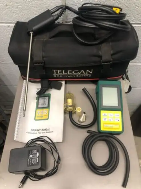 Telegan Combustion Flue Gas Analyser Sprint 2000Xt Oad Of 15" X 6" X 6"