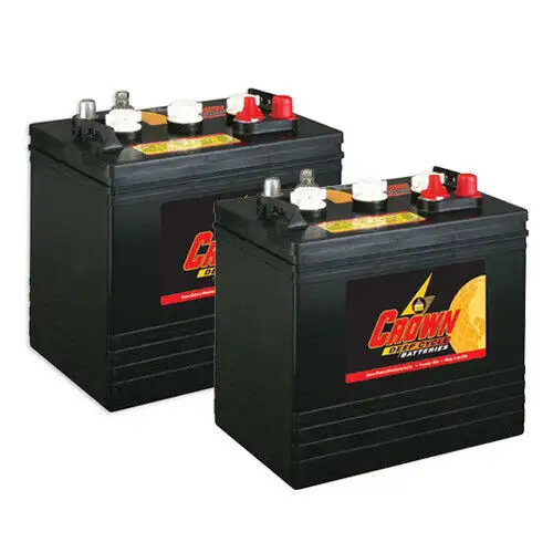 Crown Ersatz für Trojan T105 6 Volt Batterie X2