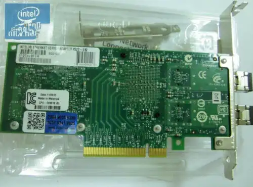 Intel E10G42BFSR duální port 10 Gigabit PCIe multimodální vlákno X520 síťová karta