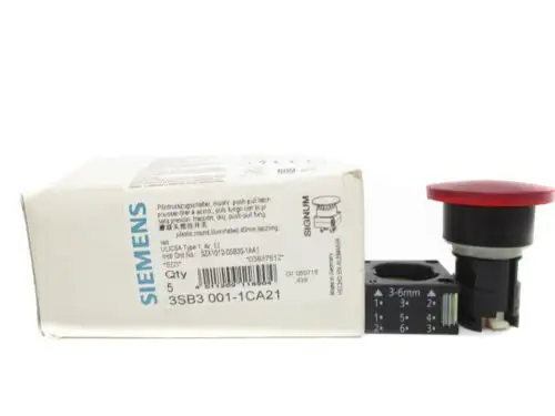 Siemens 3Sb3001-1Ca21 Pkg Of 5