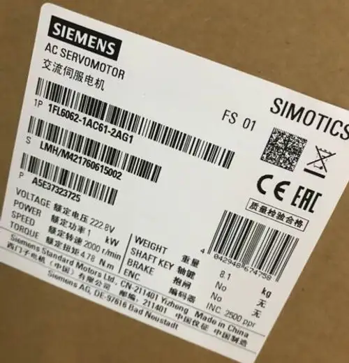 Siemens 1FL6062-1AC61-2AG1