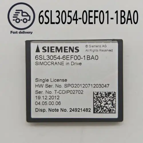 Siemens Sinamics S120 6SL3054-0EF00-1BA0 CompactFlash卡
