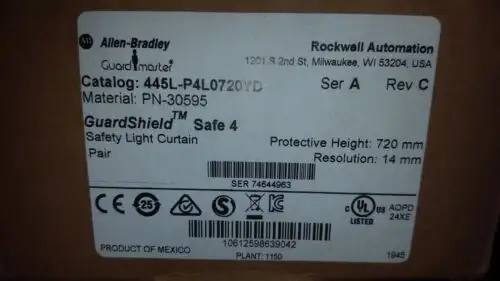 Allen Bradley 445L-P4L0720Yd Ser. A