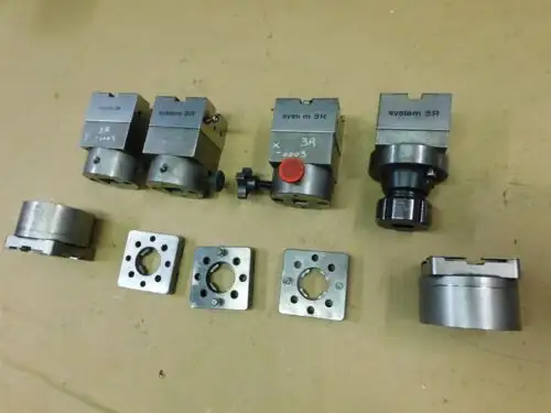System 3R Wire Edm Fixture 3 Refix Holder 651.3 Sanvik E25 Collet Holder Lot - L