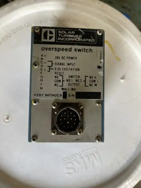 Solar Turbine Overspeed Switch 947042C9-2
