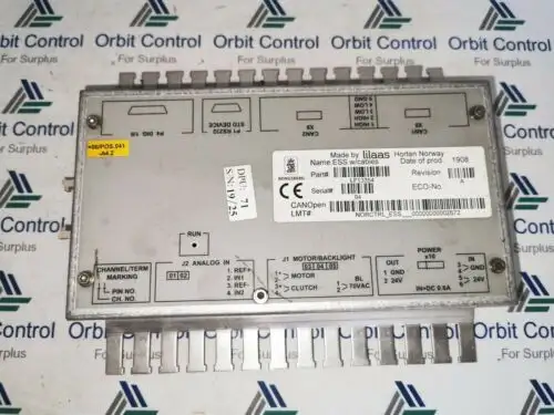 Kongsberg Lilaas Control Levers Ees W/Cables Lf13354 Rev: A