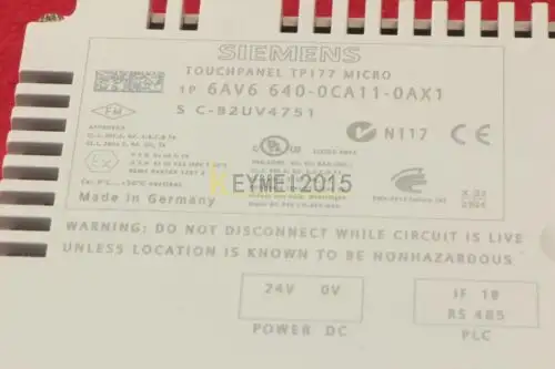 Siemens 6AV6 640-0CA11-0AX1 giao diện HMI