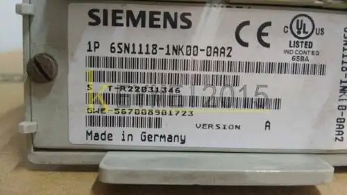 Siemens 6Sn1118-1Nk00-0Aa2 伺服驅動軸卡
