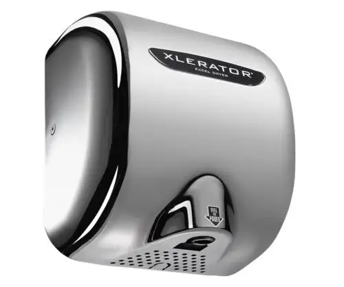 Xlerator Hand Dryer Xl-C-H 110/120Vac Chrome Plated Cast Cover Hepa Filter