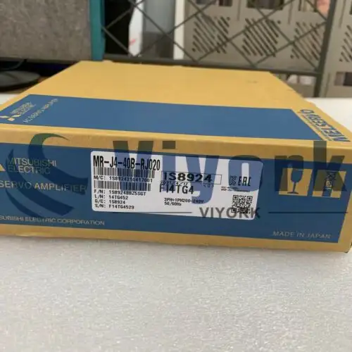 Mitsubishi Mr-J4-40B-Rj020 400W 200V Servo Amp J2S Sscnet Conversion Unit