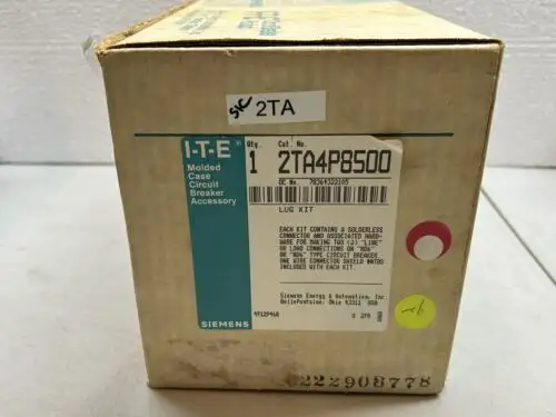 Siemens 2Ta4P8500 / Interruptor automático Nd 2 contactos de aluminio 250-500Kcmil /