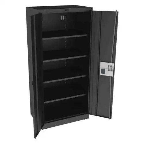 Tennsco 7824Elbk Lagerschrank 78 "X36 "X24" Schwarz 4Shlv