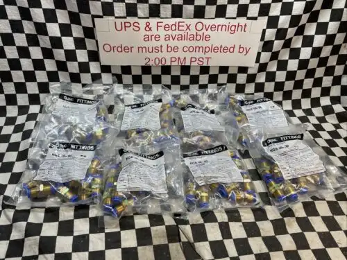 Smc Bulkhead Union Brass Kqe08-00 Kqe0800 Lot 80 Pieces