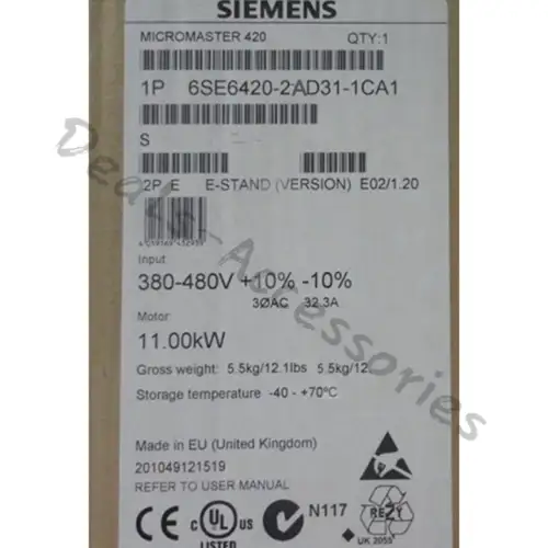 Siemens 6Se6420-2Ad31-1Ca1 變頻器