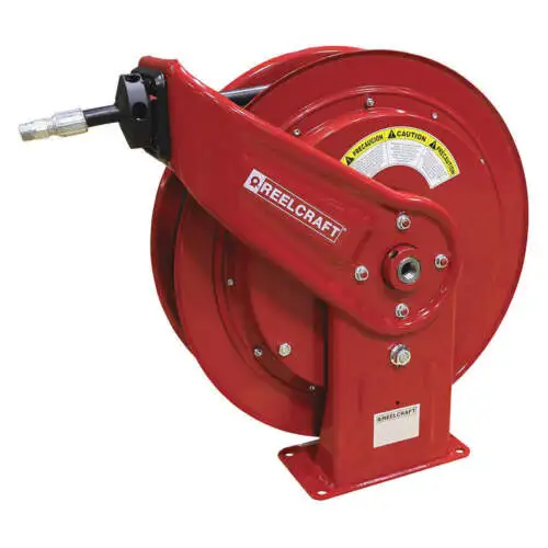 Reelcraft Hd76075 Ohp Spring Return Hose Reel 1/4" Mnpt 75 Ft