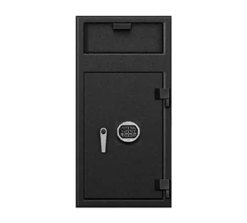 Depository Front Load Hopper Safe For Money Cash W/ Electronic Lock 40X20X20