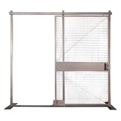 Folding Guard Qf-S68-Mr-G Slide Door Steel 5-53/64 Ft. W Overall