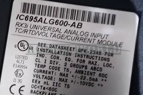 One Ge Fanuc IC695ALG600-AB model