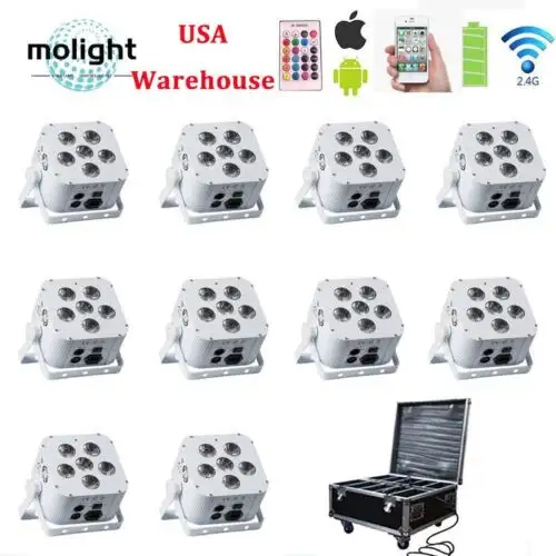 Wireless Dmx Batterie Led Up Beleuchtung Dj Par kann 618W Rgbwa Uv Hochzeiten Uplights