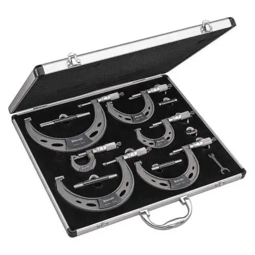 Starrett St444.1Cxrlz Outside Micrometer Set 0 To 6" Range