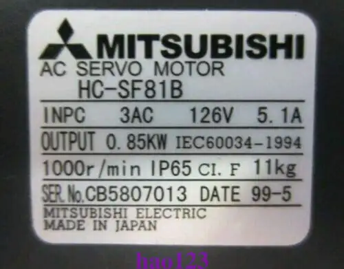 Mitsubishi Hc-Sf81B Servo Motor
