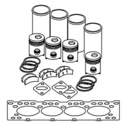 Ik17897 Kit di revisione del motore nel telaio per trattori John Deere 6600 7700 4040