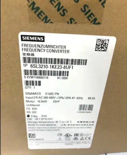 Siemens 6Sl3210-1Ke23-8Uf1 電源模組