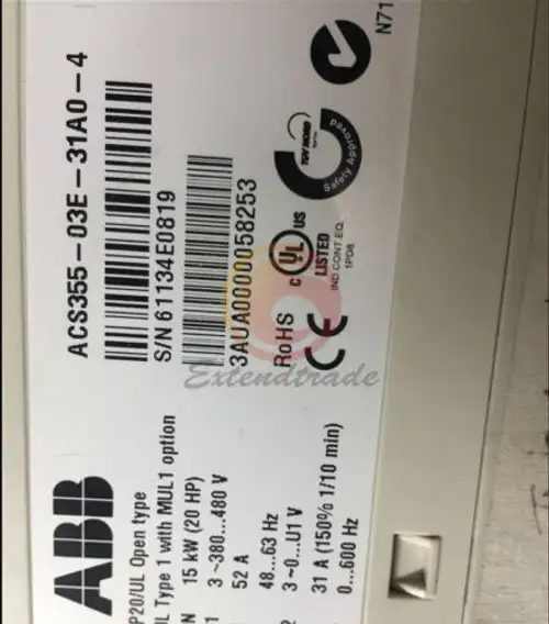 ABB ACS355-03E-31A0-4 15KW 380V 變頻器