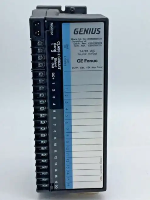 Ge Fanuc Ic660Bbd020T Blocco sorgente genio 24/48Vdc 16Pt