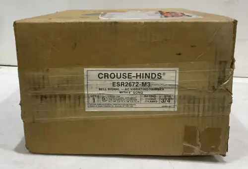 Crouse-Hinds Esr2672-M3 Bell Signal Ac Vibrationshammer Explosionsgeschützt 373
