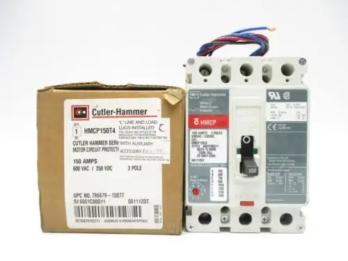 Cutler Hammer Hmcp150T4 A1X1P1C Ser. C 150A 250Vdc urządzenie pomocnicze