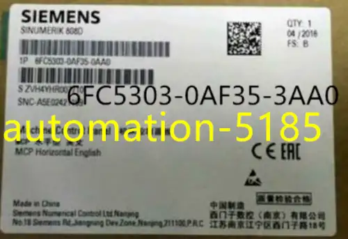 Siemens 6Fc5303-0Af35-3Aa0 機床控制面板