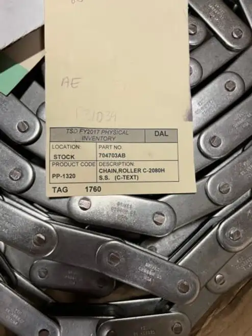 Drives Conveyor Chain C2080H-Ss X 80' C2080H Ss