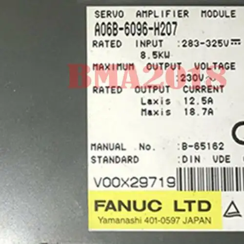 FANUC A06B6096H207 A06B-6096-H207 BM70 FA9T