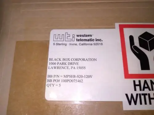Black Mpsh8-S20-120V Price Is For One Unit In Factory Sealed Box