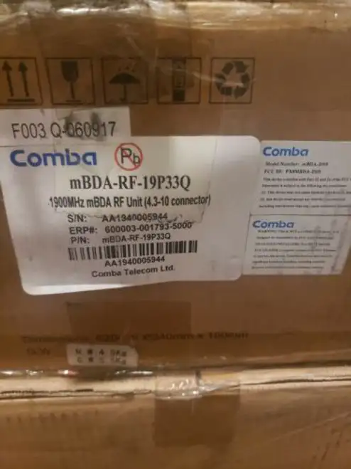 Comba Mbda Unidad Rf 1900Mhz 2W 4.3-10 Conectores Mbda-Rf-19P33Q