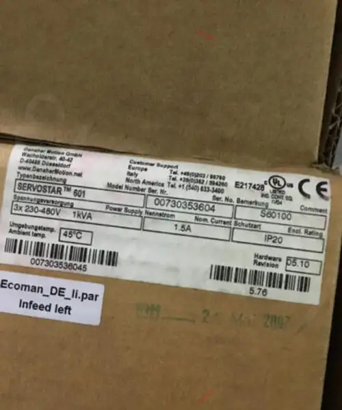 S60100 E217428 230-480V