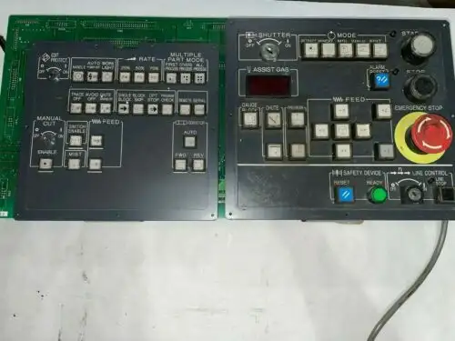 Amada H0646A-L0P1A-230 Control Panel W/ Keys And Fanuc Cards A20B-2002-0521