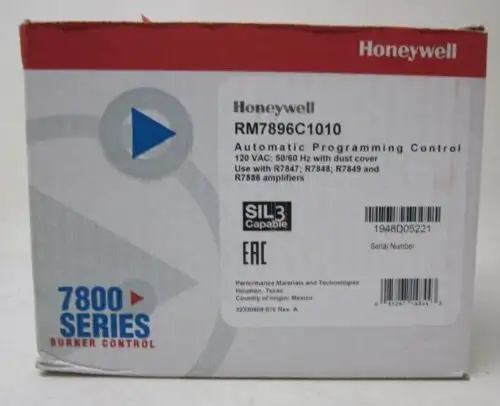Honeywell Rm7896C1010 自動編程燃燒器控制