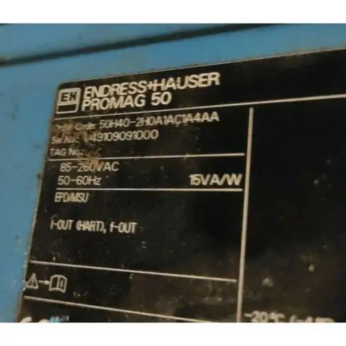 Endress+Hauser Promag 50 50H40-2H0A1Ac1A4Aa Flow Meter - 6