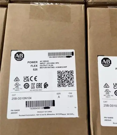 Ab 25B-D010N104 25Bd010N104 4Kw 5Hp Powerflex 525 交流驅動器