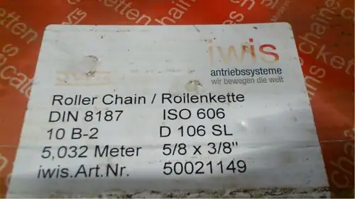 10B-2 Iwis Elite Kohlenstoffstahl-Rollenkette - 5 Meter Box