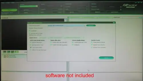 Software di ispezione solare Gp 2.3.6.1 Dongle