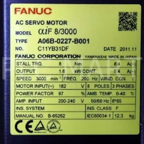 Fanuc A06B-0227-B001 交流主軸電機
