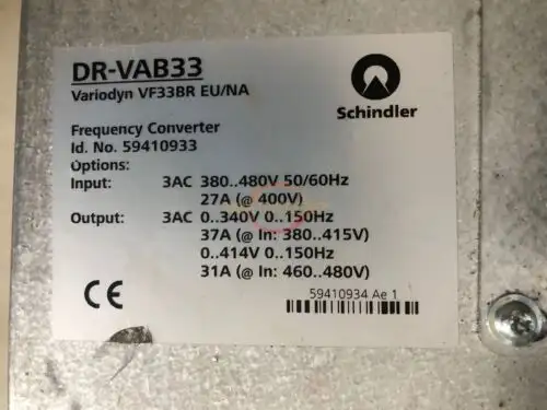 Schindler Dr-Vab33 變頻器
