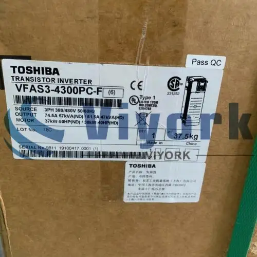 Toshiba Vfas3-4300Pc-F 460V azionamento a velocità variabile bassa tensione